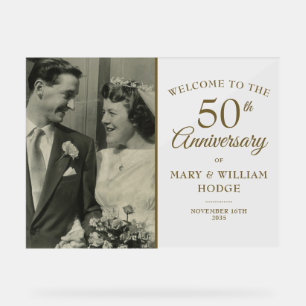 50e anniversaire de mariage Photo de bienvenue