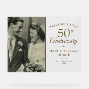 50e anniversaire d'or Mariage photo Bienvenue