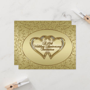 50e anniversaire du Mariage Carte d'invitation