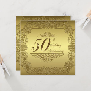 50e anniversaire du Mariage Carte d'invitation
