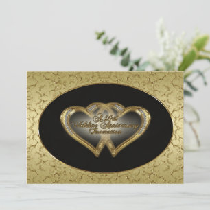 50e anniversaire du Mariage Carte d'invitation