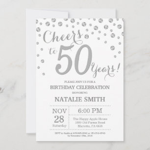 50e anniversaire Invitation au diamant de la Parti
