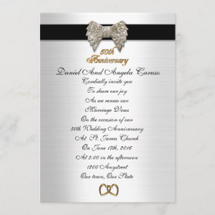 50e anniversaire invitation formelle