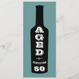 50e anniversaire Invitation Vin vieilli à la perfe