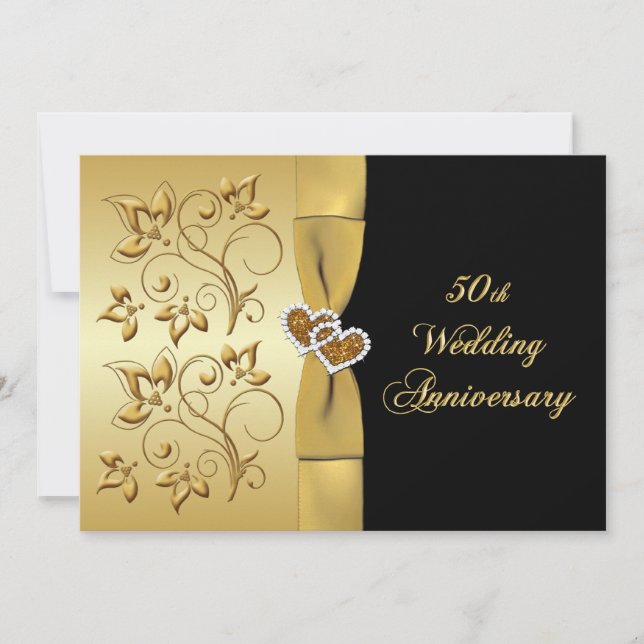 50e Anniversaire Joined Hearts 3 Invitation (Devant)