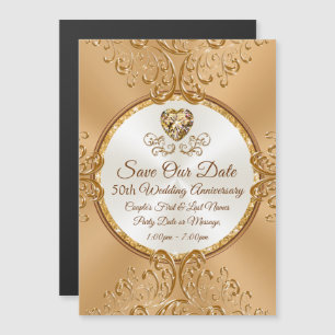 50e anniversaire Mariage Magnet Réservez la date