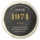 50e anniversaire Nom 1974 Black Gold Elegant Chic