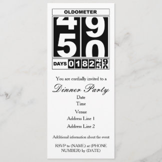 50e anniversaire Oldometer Invitation
