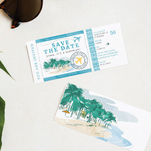 50e Anniversaire Passe d'embarquement Invitation