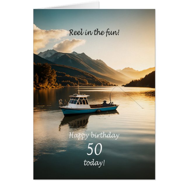 50e anniversaire Pêche à bord d'un bateau (Devant)