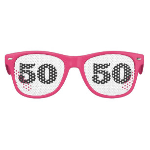 50E ANNIVERSAIRE PINK Party Lunettes de soleil
