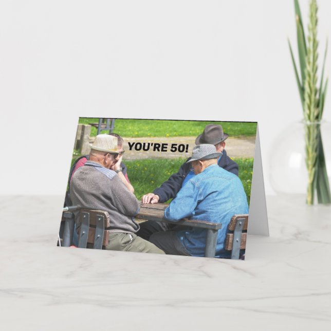 50E ANNIVERSAIRE POUR LUI CARTES FUNNY (Devant)