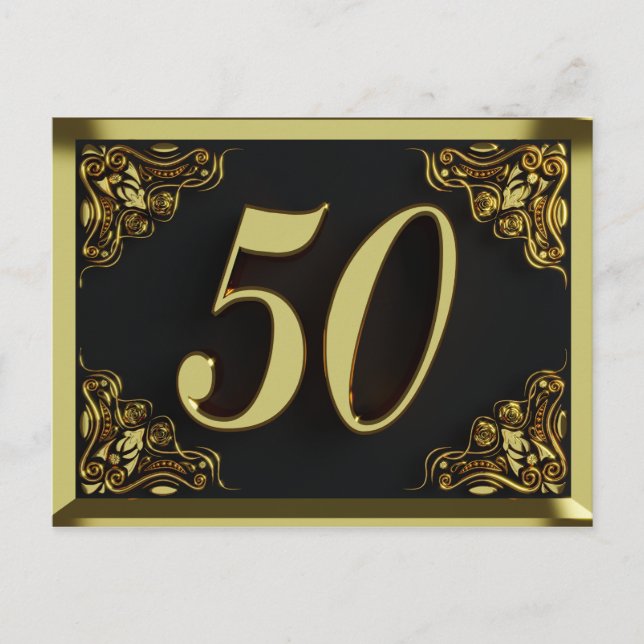 50e anniversaire Regal Gold Invitation ou salutati (Devant)