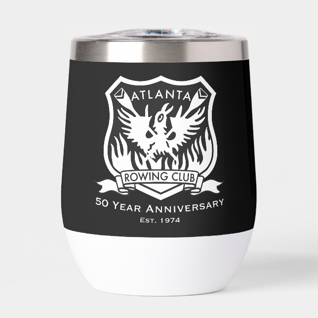 50e anniversaire Stemless Wine Tumbler 11 oz (Avant)