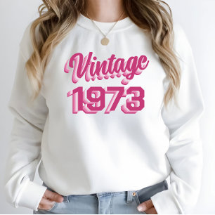 50e anniversaire Vintage 1973 Sweatshirt cadeau
