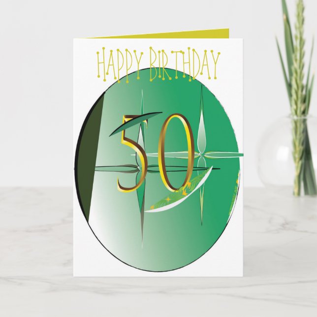 50E carte d'anniversaire (Devant)