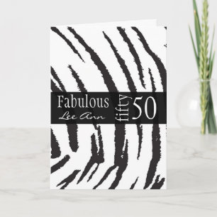 50e carte d'anniversaire pour les baby-boomers fem