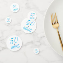 50e et fabuleux Confetti anniversaire