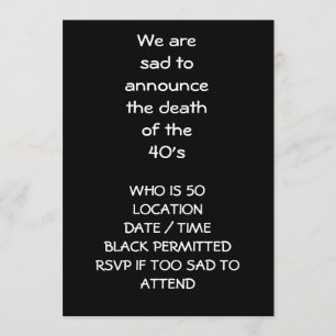 50E INVITATION "ANNOUVEAU MORT DES ANNÉES 40"