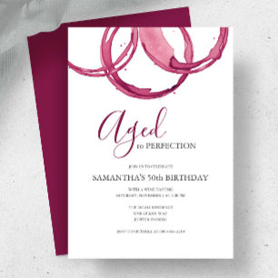 50ème Invitation Vin Pour Anniversaire