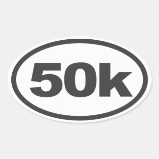 50K Ultra Oval Running Decal Oval Sticker