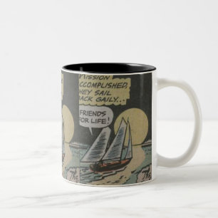 50s Adventure Comics   Best gift for classic comic Two-Tone Coffee Mug