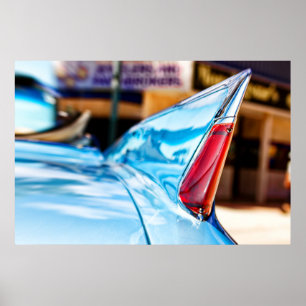 50's car fin poster