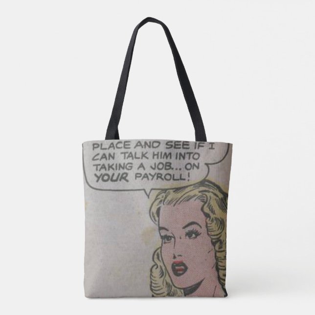 50s Classic Comics Tote Bag (Back)
