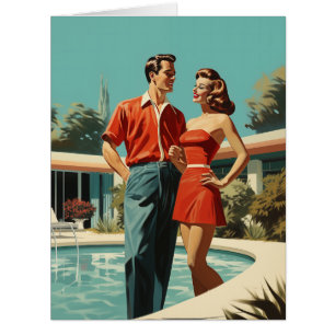 50s Couple By The Pool