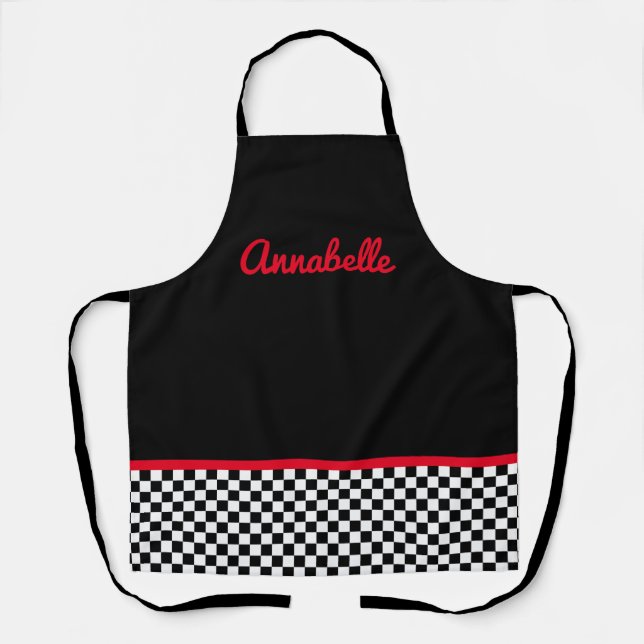 50's diner Personalize Apron (Front)