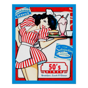 50s Diner Poster. Poster