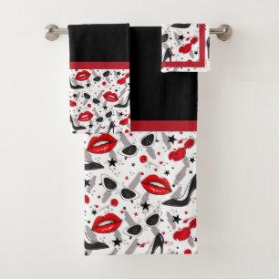 50's Glam Bath Towel Set