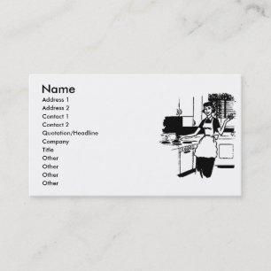 50's Housewife Business Card