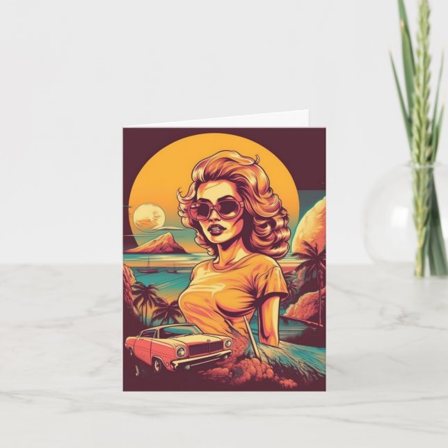 50s inspired retro  card (Front)