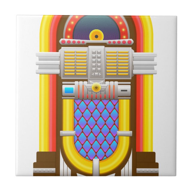 50s old fashioned jukebox tile (Front)