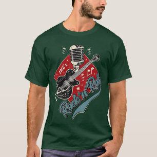 50s Rockabilly Clothing 1950s Sock Hop Swing Greas T-Shirt