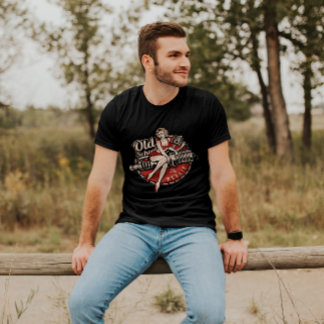 50s Rockabilly Pin-Up Girl Bike Shop | Men T-Shirt