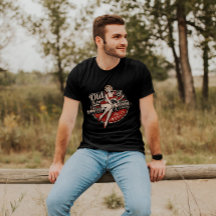 50s Rockabilly Pin-Up Girl Bike Shop | Men T-Shirt