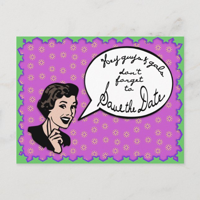 50's Save the Date Template (Front)
