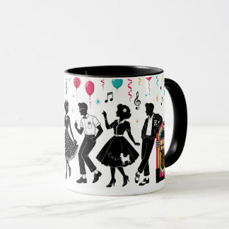 50's Sock Hop Jukebox Party Mug