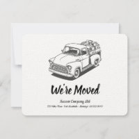 50's Truck B&W Personalize Office Address