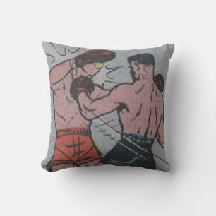50s Vintage Comic Book Throw Pillow
