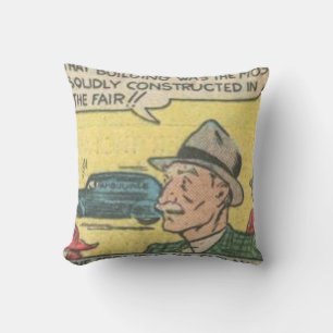 50s Vintage Comics Best gift for comics lovers Throw Pillow