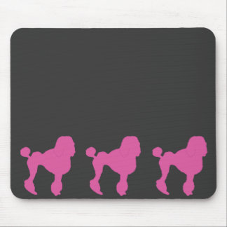 50s Vintage Pink Felt Poodle Mouse Pad