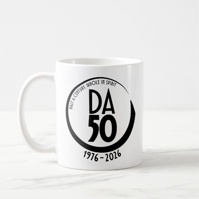 50th Anniversary 1976-2026 Mug in Black (Left)