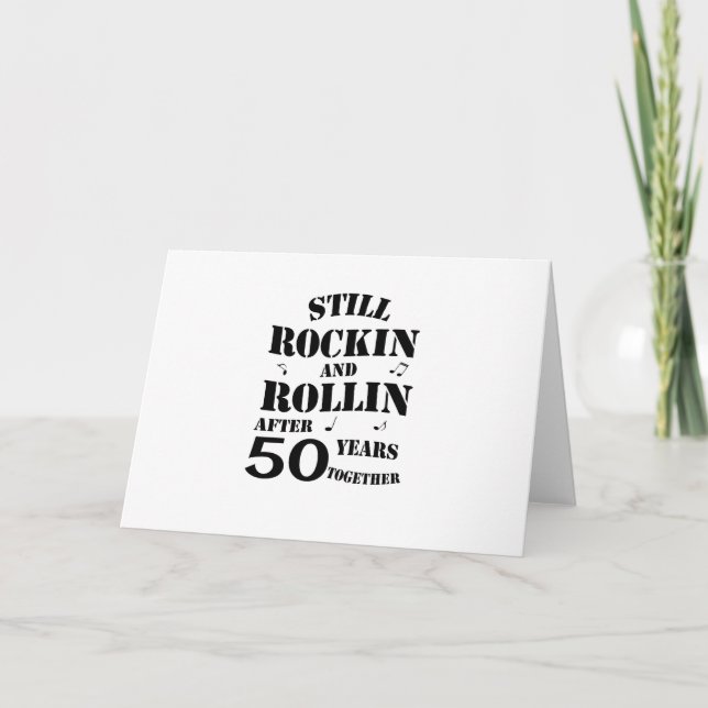 50th Anniversary - 50 Years Anniversary Couples Card (Front)