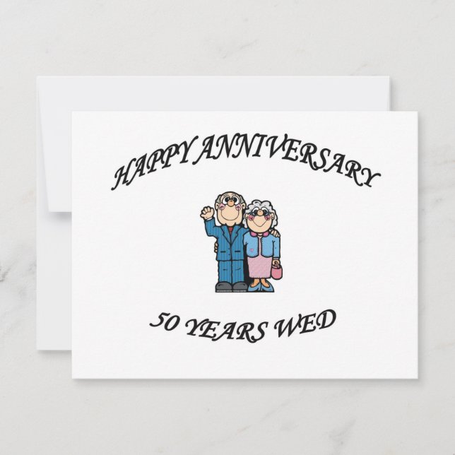 50th. ANNIVERSARY Card (Front)