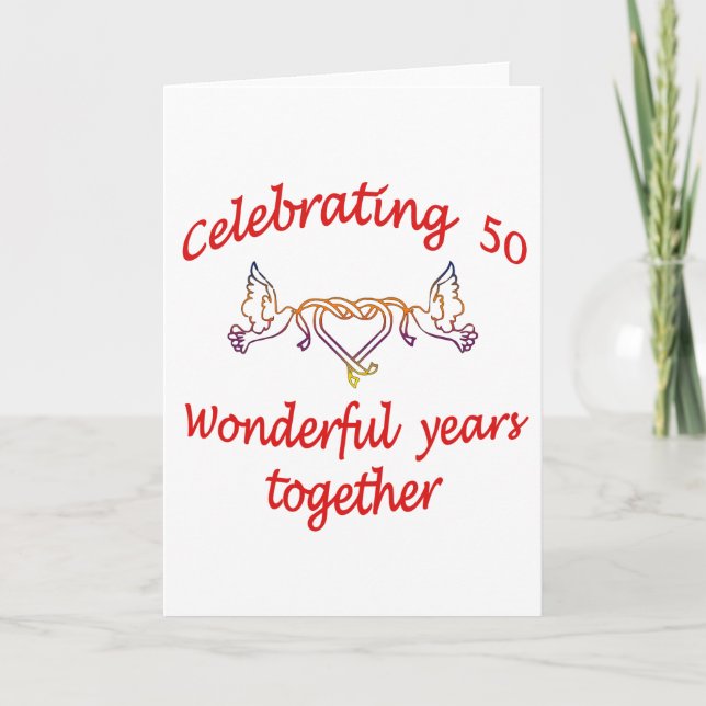 50th. ANNIVERSARY Card (Front)