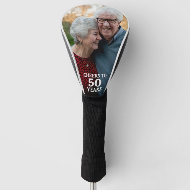 50th Anniversary Cheers Photo Golf Head Cover (Front)