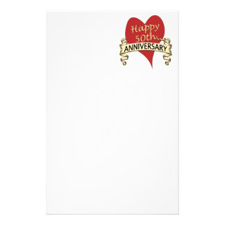 50th Anniversary Stationery Templates, 50th Anniversary Custom ...